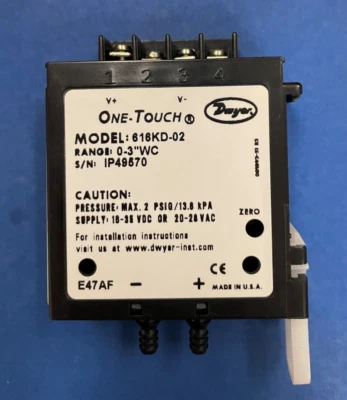 Dwyer 616KD-02 DIFFERENTIAL PRESSURE TRANSMITTER - Image 1 of 4