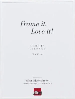 Effect Bilderrahmen Quadro Spiegel weiß 62 x 93 cm - Bild 1 von 4