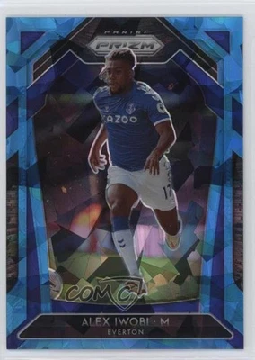 2020-21 Panini Prizm Premier League Blue Ice Prizm 74/75 Alex Iwobi #116 - Image 1 of 3