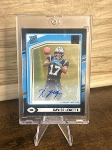 Xavier Legette 2024 Donruss Clearly Black # 5/5 Rookie RC Auto Panthers - Foto 1 di 7