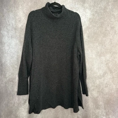 Suéter túnica Nanette Lepore cuello falso manga larga mezcla de lana talla grande 2 Foto 1 de 4