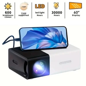 LED Projector – Home Theater Movie Projector – Portable Wired - Home Cinema Set - Picture 1 of 18