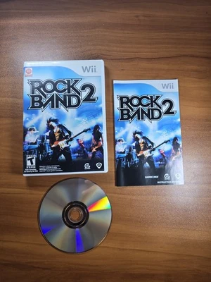 Rock Band 2 Nintendo Wii Clean Complete CIB w/ Manual  - Image 1 of 4