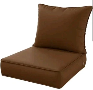 24 in. x 24 in. x 5 in. Square Outdoor Deep Seating Cushion Set Seat and Back - Picture 1 of 4