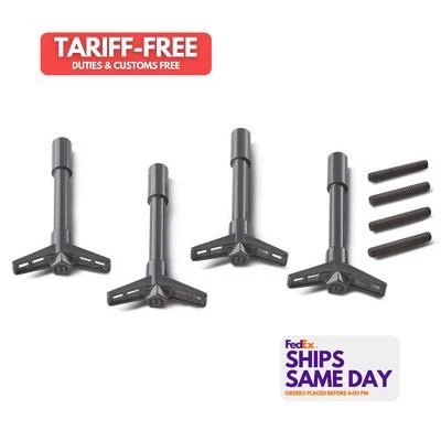 Proform 440-886, Set of 4 Mopar Valve Cover Wing Nuts Gray Performance Parts - Image 1 of 4