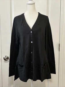 Cárdigan negro LOGO Principles by Lori Goldstein The Boxy S A309491 - Imagen 1 de 6