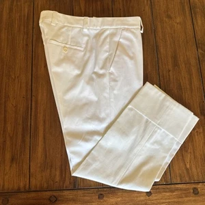 Strenesse Cropped Capri Cuffed Pants Women's White Pockets US Size 6 $295 - Picture 1 of 18