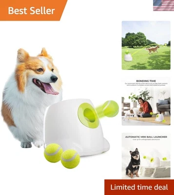 Interactive Dog Ball Launcher - Adjustable Distance with 3 Tennis Balls Included - Image 1 of 4