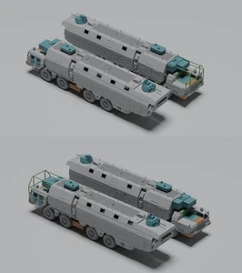 Telaio camion pesante 1/72 MAZ-543M/7910 modello Russia 15V148 veicolo cabina mobile - Foto 1 di 7