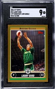 2006 Topps Larry Bird #33 3 PT Shootout Low Angle Gold SGC 9 - Picture 1 of 2