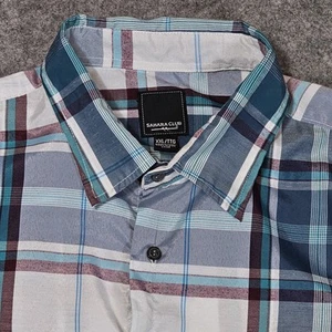 Sahara Club Casual Shirt Men's XXL Multicolor Short Sleeve Plaid - Picture 1 of 5