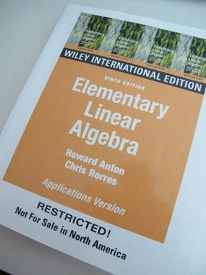 Elementary Linear Algebra: WITH Applications by Anton, Howard Paperback Book The - Image 1 of 2