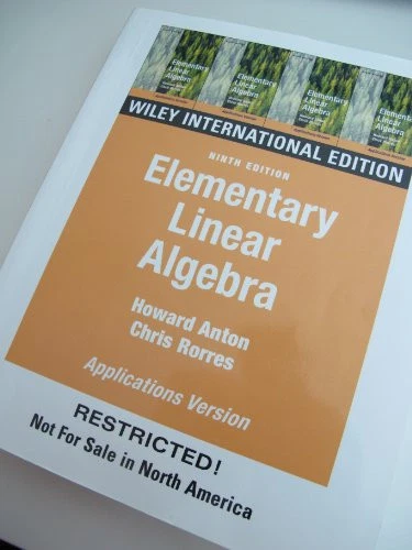 Elementary Linear Algebra: WITH Applications by Anton, Howard Paperback Book The - Image 1 of 2