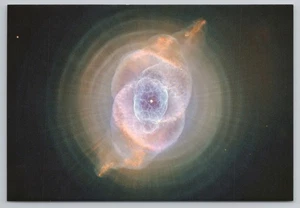 Katzenaugennebel im Weltraum (NGC 6543 Hubble Bild) c2017 Postkarte - Bild 1 von 2