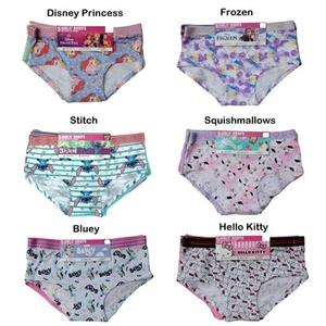 Character Girls Stretch Mid-Rise Easy Care Soft Breathable 5-Pack Brief - Picture 1 of 17