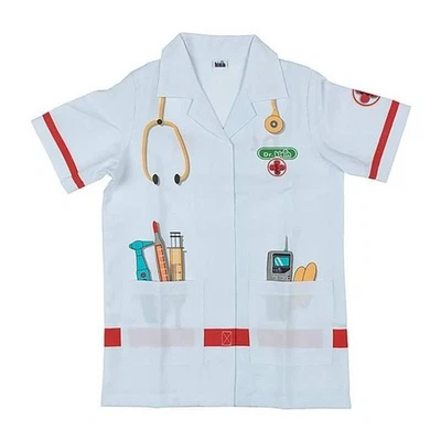 KLEIN - Blouse docteur en tissu avec motifs imprimés - Photo 1/2