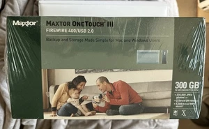 Maxtor Seagate OneTouch III - 300GB External USB 2.0/Firewire 400 Hard Drive NEW - Picture 1 of 6