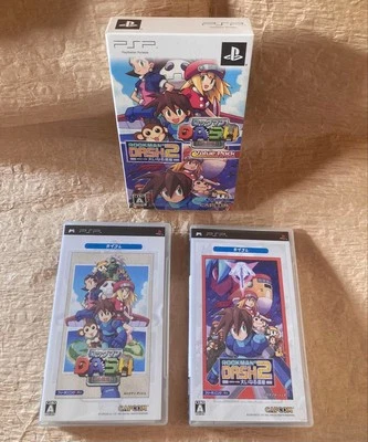 Rockman DASH 1 + 2 Value Pack PSP Mega Man Legends NTSC-J Confirmed Operation 73 - Image 1 of 4