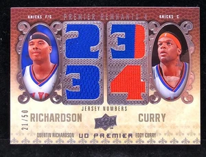 2008-09 UD PREMIER RESTPOSTEN 4 QUENTIN RICHARDSON/EDDIE CURRY QUAD TRIKOT #/50 SP - Bild 1 von 2