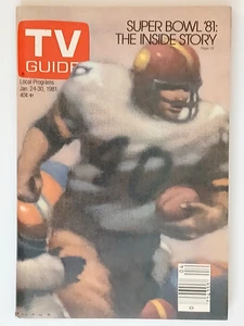 TV GUIDE JAN 24-30 1981 SUPERBOWL COVER-NEW ISSUE-NEVER OPENED- ALL SUBSCRIPTION - Picture 1 of 1