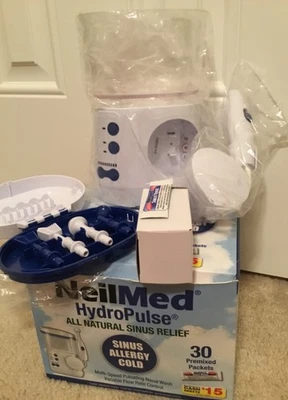 NeilMed HydroPulse Neo Pulsating Sinus Relief System w/30 packets Exp 4/2024 NEW - Image 1 of 4