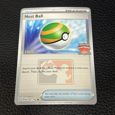 Pokémon TCG Nest Ball 2024 NAIC STAFF Promo  181/198 NM x1 🔥 - Image 1 of 2