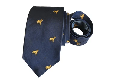 J. CORBATA HOMBRE TRIPULACIÓN AZUL/IMPRESIÓN PERRO Ancho: 3.25" Largo: 58" Foto 1 de 3