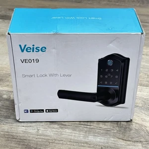 Veise Fingerprint Smart Lock, 7 in 1 serratura per porta d'ingresso senza chiave nero opaco VE019 - Foto 1 di 20