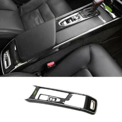 Ajuste para Volvo S60 V60 2019-2021 fibra de carbono consola central cambio de marchas moldura 2 piezas Foto 1 de 4