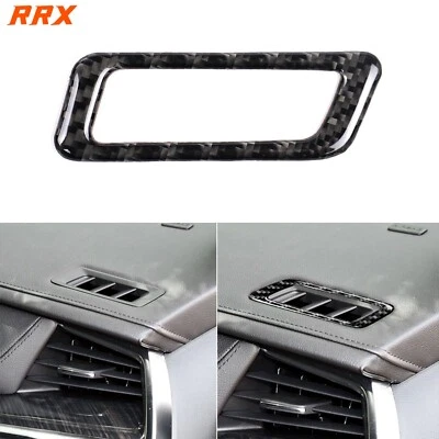 Cubierta de salida de ventilación de aire copiloto de fibra de carbono real para Cadillac XT5 XT6 16-25 Foto 1 de 4