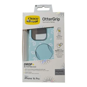 H3. OtterBox OtterGrip Symmetry Case for Apple iPhone 14 Pro - Blue Flower - Photo 1 sur 1