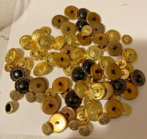 250+ Vintage Style Metal & Various Buttons - Picture 1 of 10