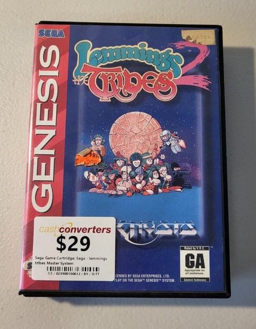 Mega Drive LEMMINGS No Instruction bbn 3109 Sega md