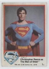 1978 Topps Superman The Movie Christopher Reeve as Man of Steel #1 00jz