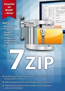 *** 7ZIP PACKPROGRAMM *** ENTPACKER 32bit+64-bit Windows, WZIP, RAR, TAR *** - Bild 1 von 8