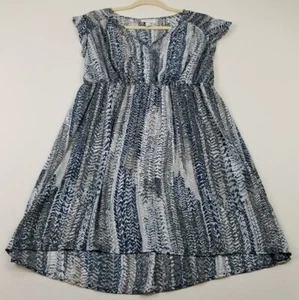 Liz Lange Tunika Top Damen Umstandsmode Medium Abstrakt Kurzarm Babydoll Fließend - Bild 1 von 11