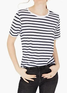 Casa rodante SPLENDID para mujer azul/blanco a rayas suave manga corta talla pequeña: $48 - Imagen 1 de 6