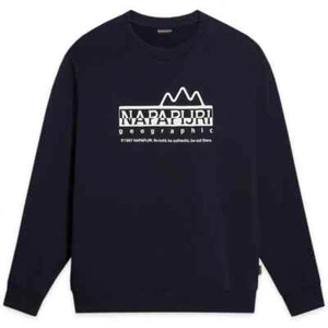 Napapijri Men's Sweatshirt - Napapijri B-Faber Crew Sweat - Black - NP0A4HP10411 - Picture 1 of 3