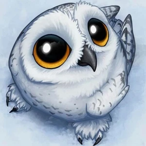 5D Diamond Painting Kit 20X20cm Owl Looking Up - Picture 1 of 7