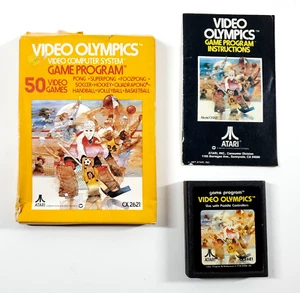Video Olympics CX2621 Atari 2600 Videogioco Completo in Scatola Manuale Testato Funziona - Foto 1 di 6