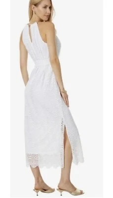 NWT $248 LILLY PULITZER Bingham Lace Crochet Midi White Dress Sz XS - Image 1 of 4