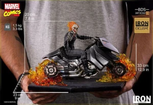 1/10 Iron Studios Ghost Rider Motorcycle Figure Statue Limited Edition Toy 20CM - Picture 1 of 9
