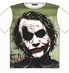 The Joker Heath Ledger character Print T-Shirt Attitude Street Fashion Mens Ladi - Picture 1 of 25
