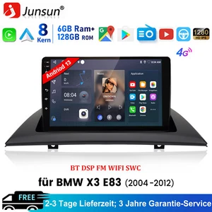 6+128GB DAB+ Für BMW X3 E83 2004-12 Android 14 Carplay Autoradio GPS Navi BT DSP - Bild 1 von 13
