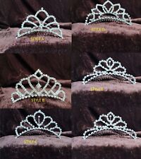 38 Pc W/5 Styles Wholesales Lots Crystal Flower Girls Princess Tiara Crown