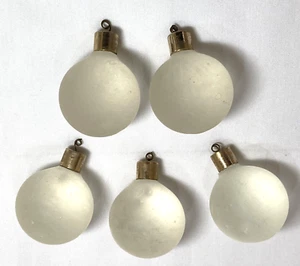 5 VINTAGE KRONLEUCHTER BLICKDICHT MASSIV GLASKUGEL TROPFEN - 40mm DURCHMESSER - Bild 1 von 9