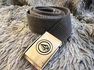 Vintage Volcom grey  Belt- Flip Buckle 43” Long- Skateboarding- geniune - Picture 1 of 10