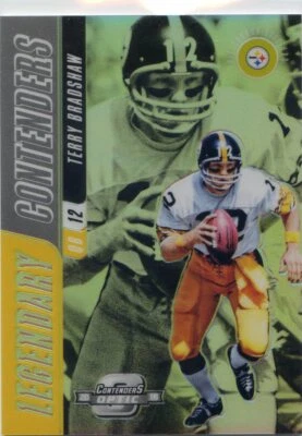 2018 PANINI OPTIC CONTENDERS SILVER PRIZM LEGENDARY TERRY BRADSHAW #73/175  - Image 1 of 3