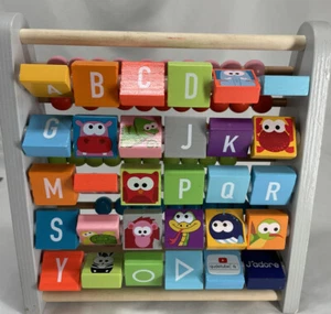 J'ADORE Wooden Toys Gift Set Wooden Counting Beads Alphabet Animals - Picture 1 of 7