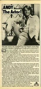 1978 Andy Gibb Teen Heartthrob Handsome Great Old PRINT ARTICLE Fan Gift! (3549) - Picture 1 of 1